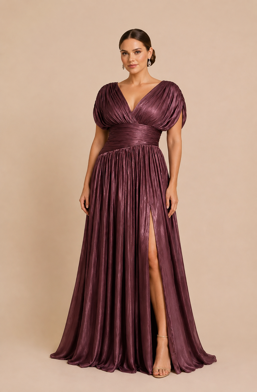 Vestido Claude Plum PLUS