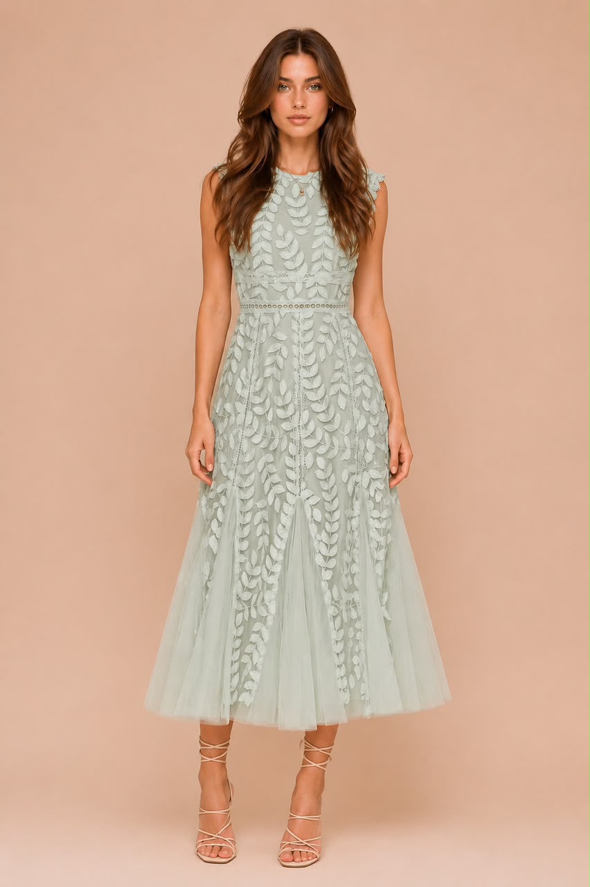 Vestido Adelaida menta