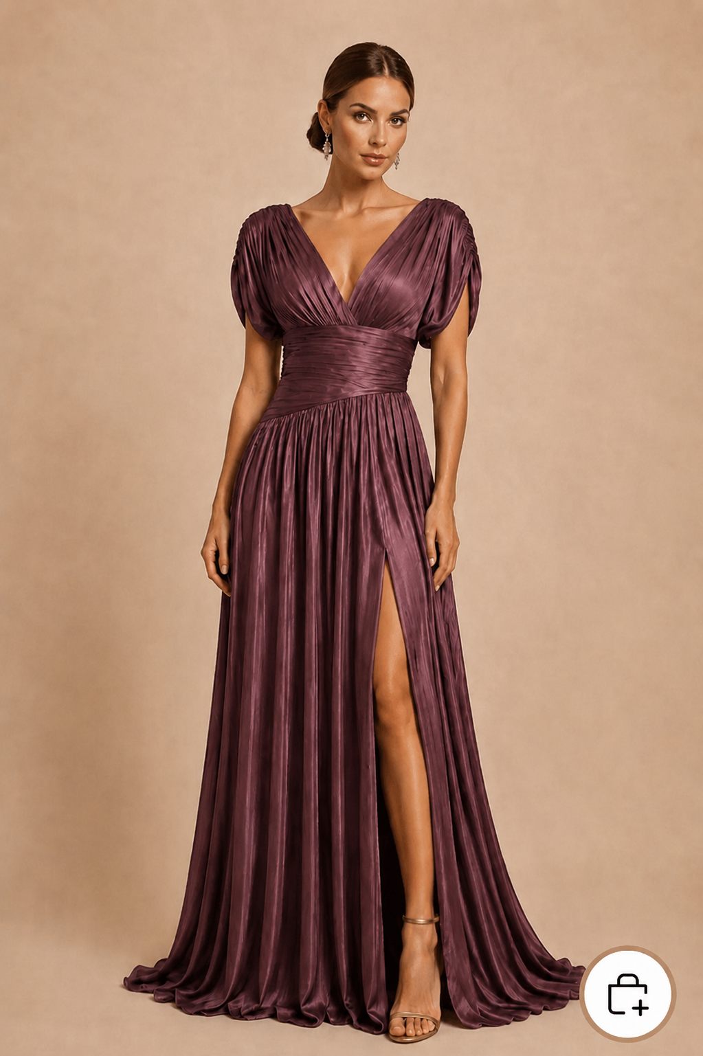 Vestido Claude Plum