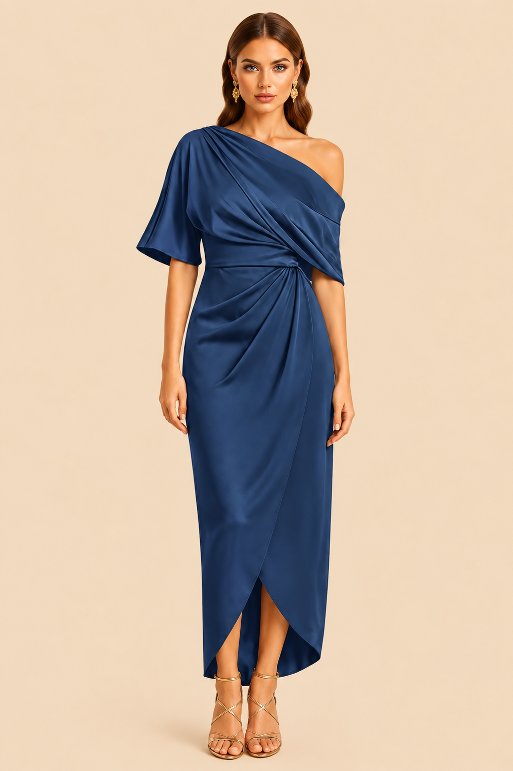 Vestido Engracia Azul Marino