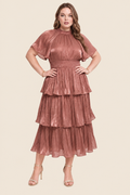 Vestido Emelina Marsala