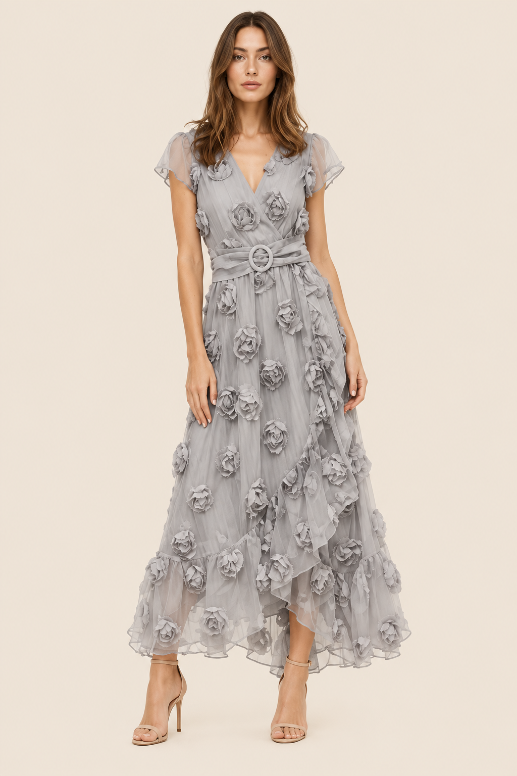 Vestido Esmeralda Gris