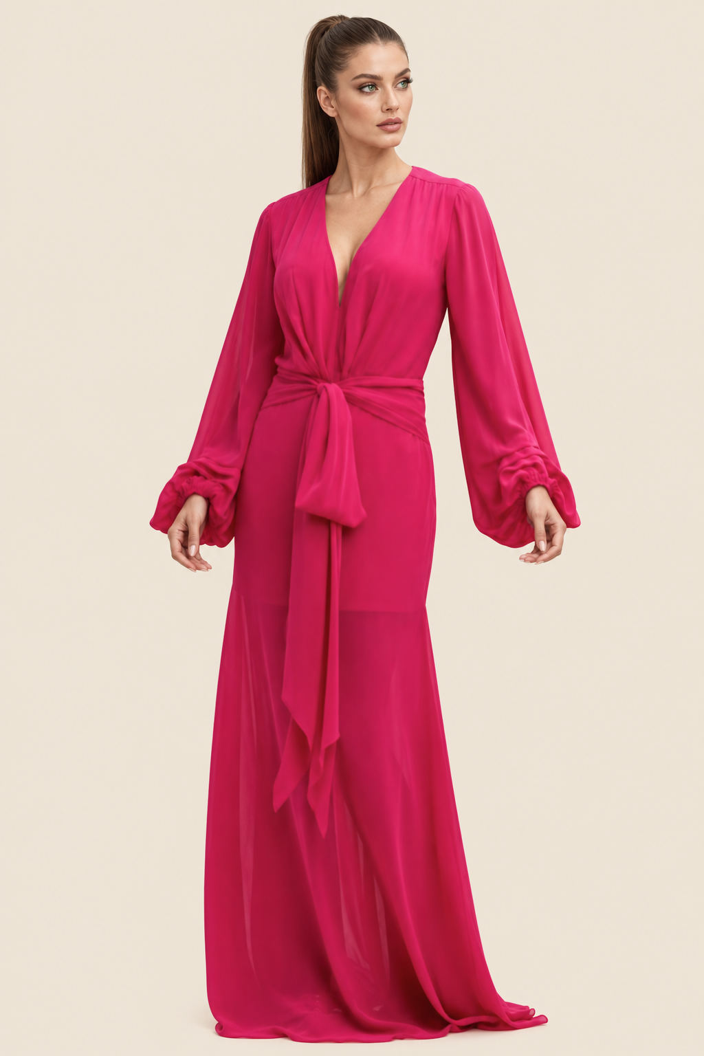 Vestido Cinthya Fiusha Fucsia