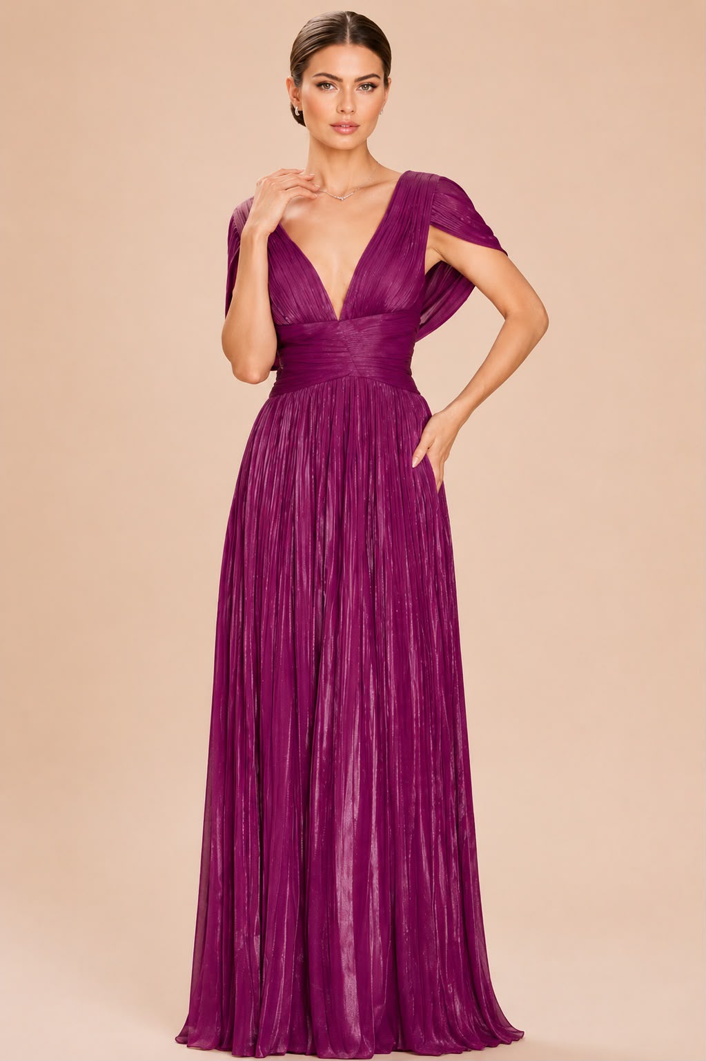 Vestido Coral Morado