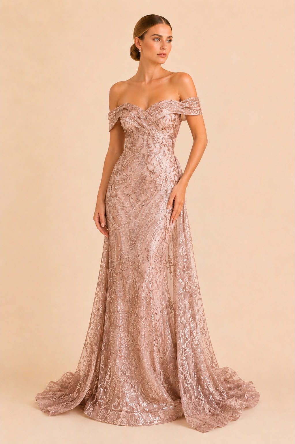 Vestido Casandra Rosa Palo