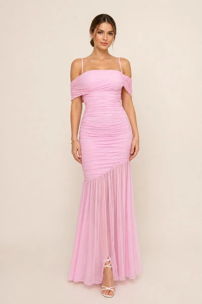 Vestidos Cristin Rosa Palo