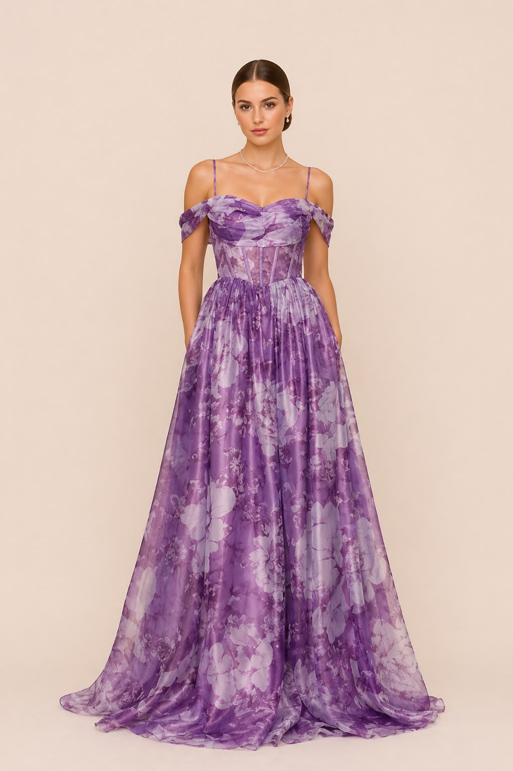 Vestido Clarice Morado