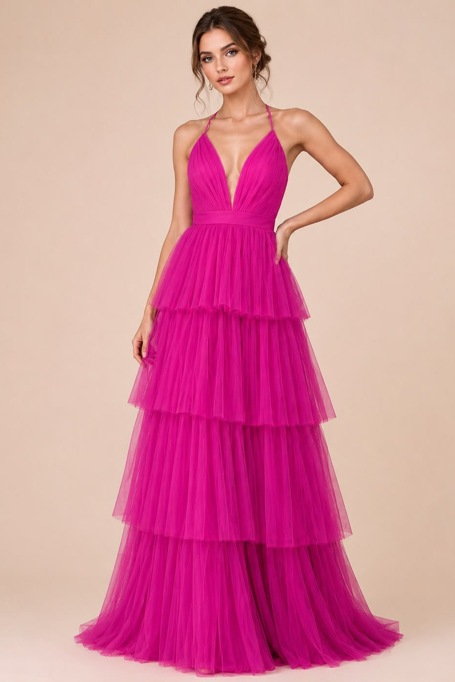 Vestido Conny Rosa