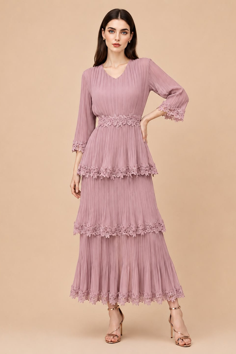 Vestido Elba Rosa