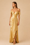 Vestido Celestina Dorado