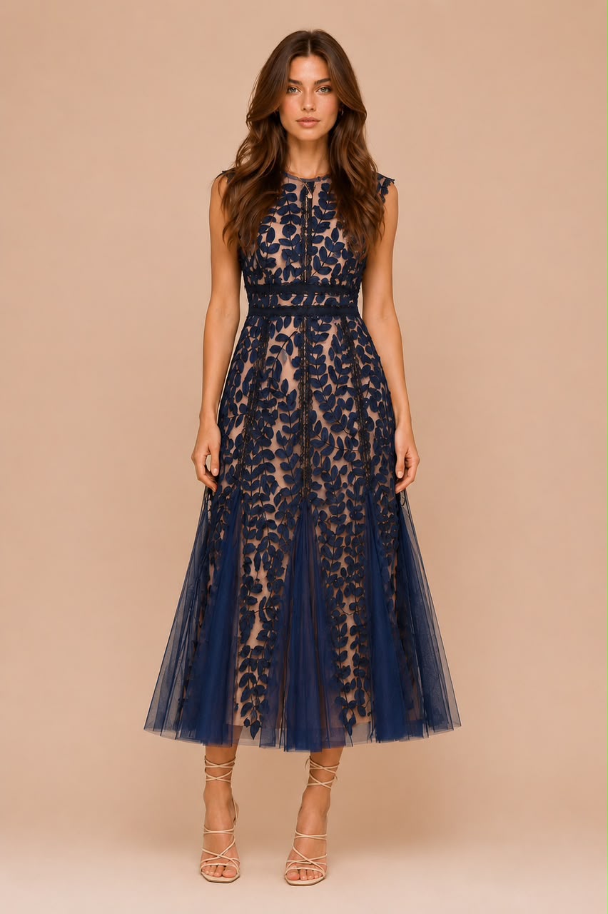 Vestido Adelaida Azul